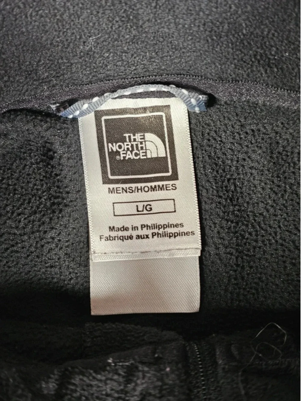 the north face men's black 1/4 zip fleece pullover jacket size large (ALQ0)